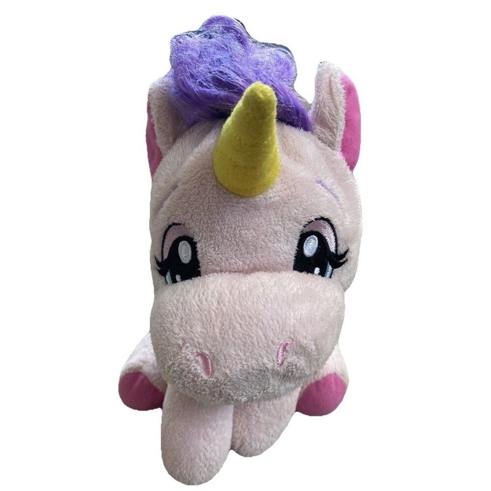 Wowee Pink Purple UNICORN HAND PUPPET PLUSH Toy Stuffed Animal